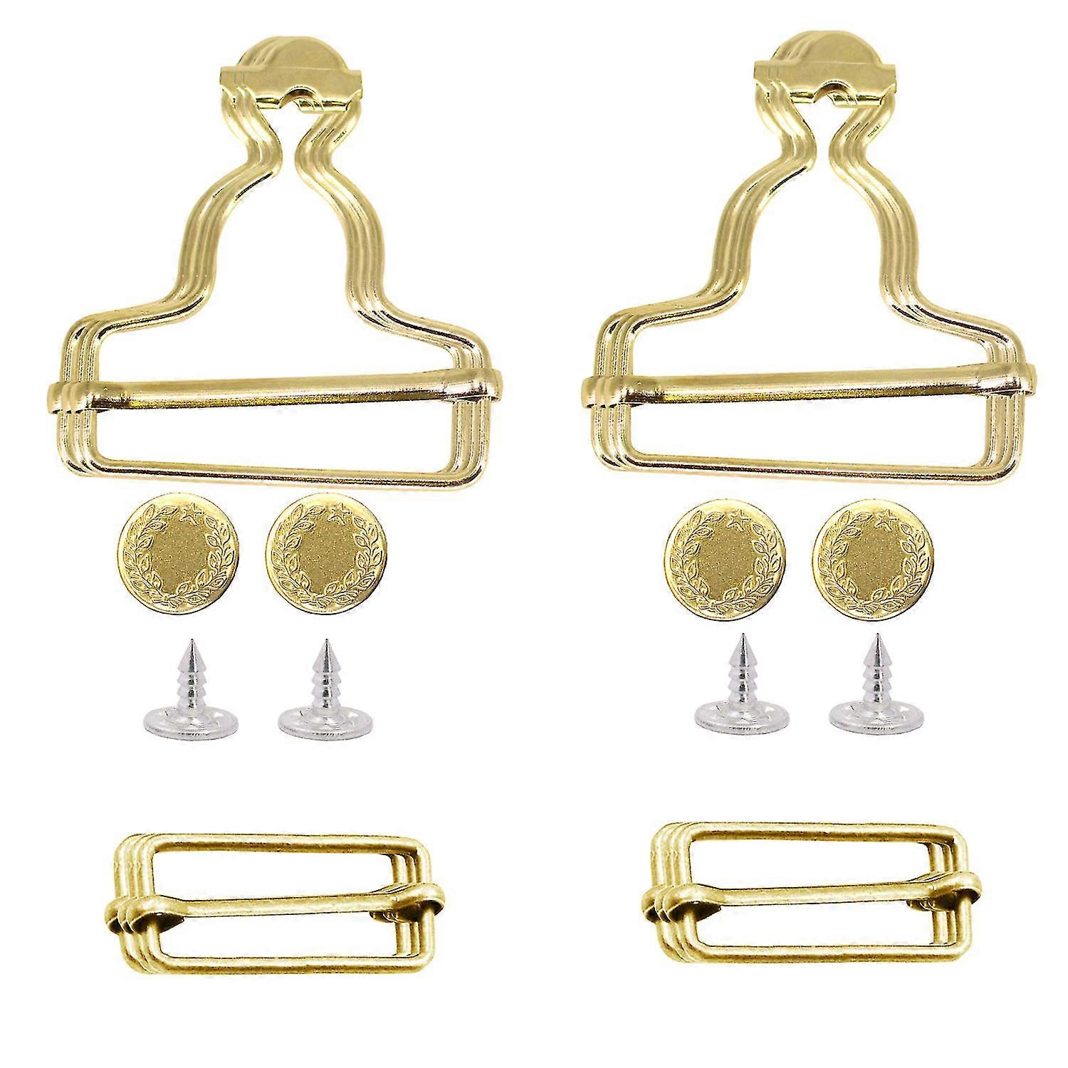 Dungaree Buckle Adjustable Slider Clips With Jeans Buttons