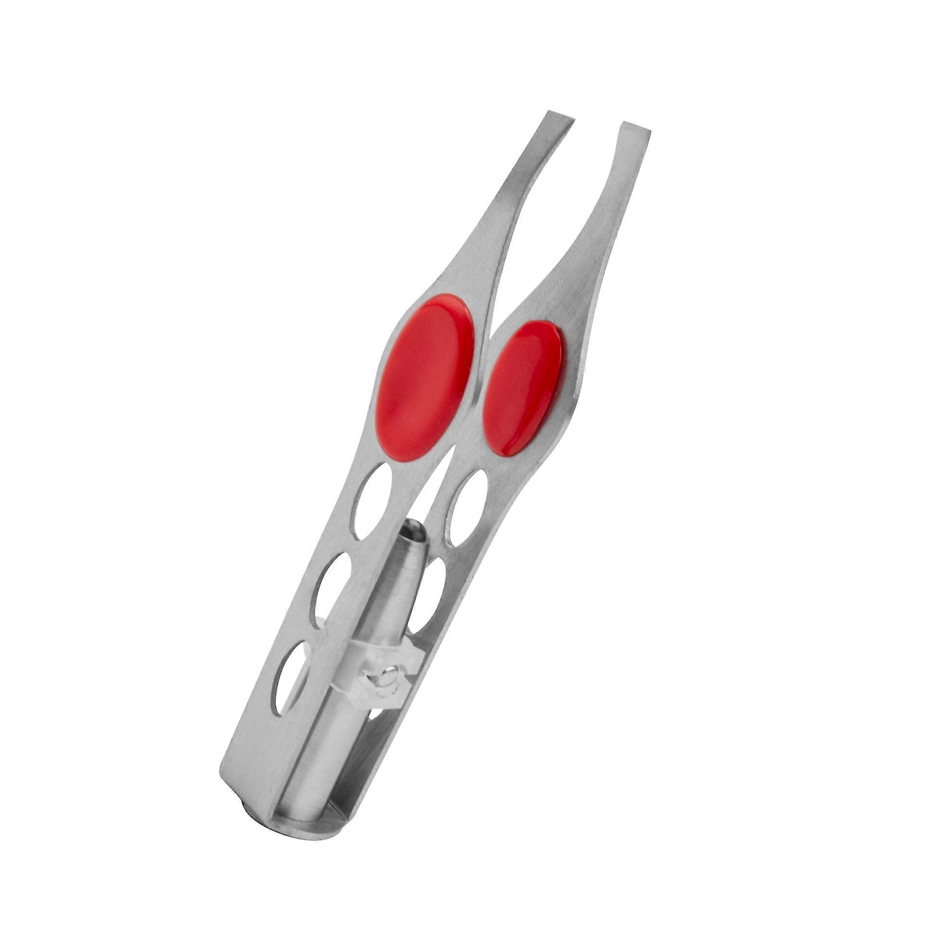 1PCS Argent Pince  piler avec lumire LED