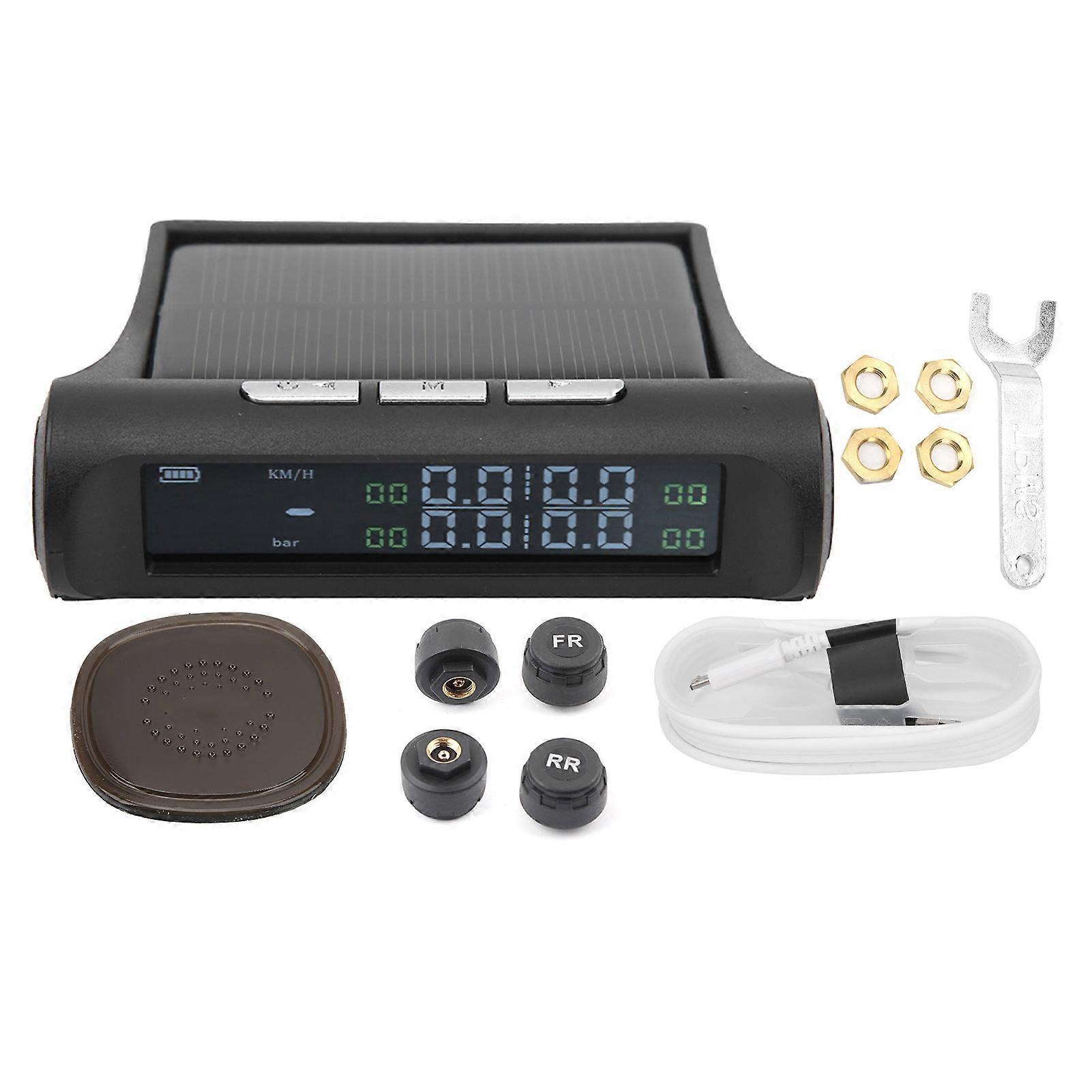 Universal LCD Display Solar Tire Pressure Monitor Head Up Display GPS MultiFunction E2U011