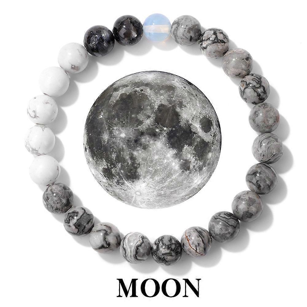 Bracelet - Moonlight Serenity Bracelet - Lunar Calm, Elastic Rope, Mystic