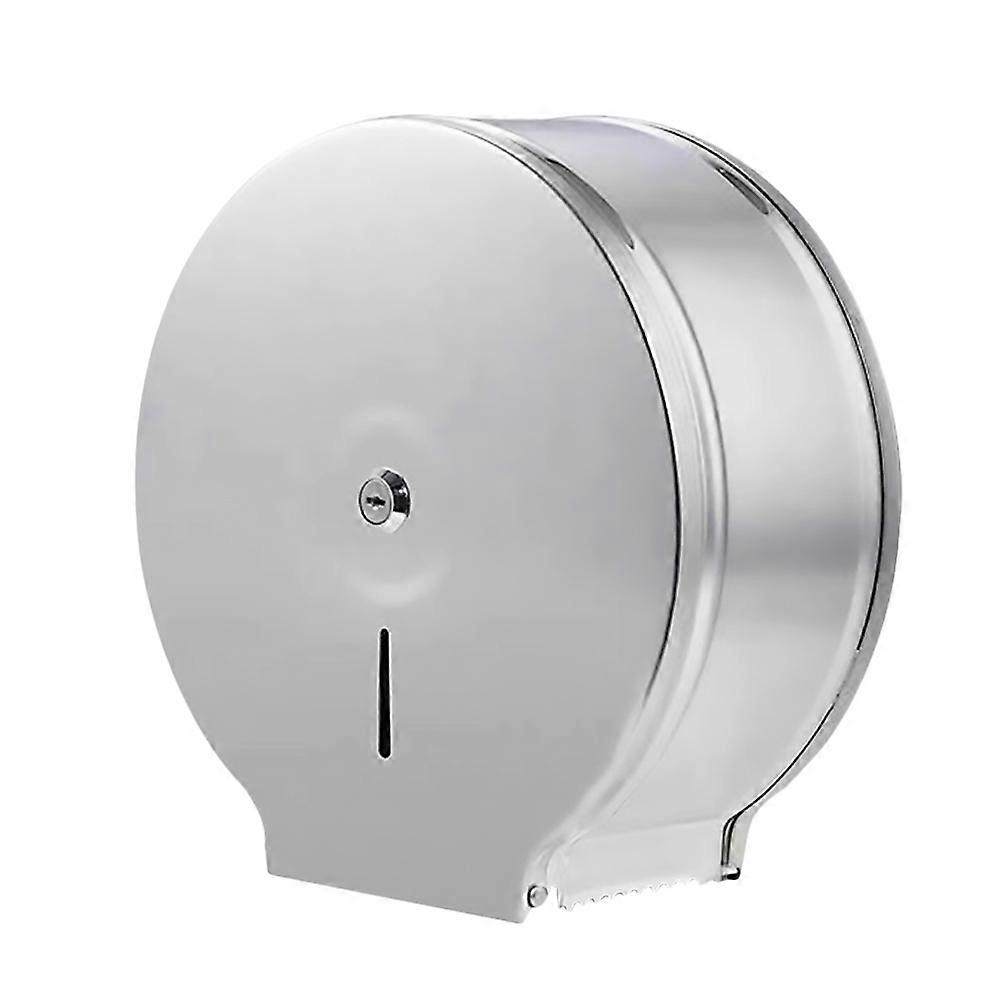 1Pc Wall-Mounted Round Tissue Holder Modern Style Roll Paper Storage Rack