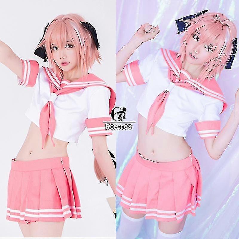 لعبة مصير ابوكريفا تأثيري زي Astolfo تأثيري زي موحد مدرسة الوردي موحدة النساء فغو زي Tw