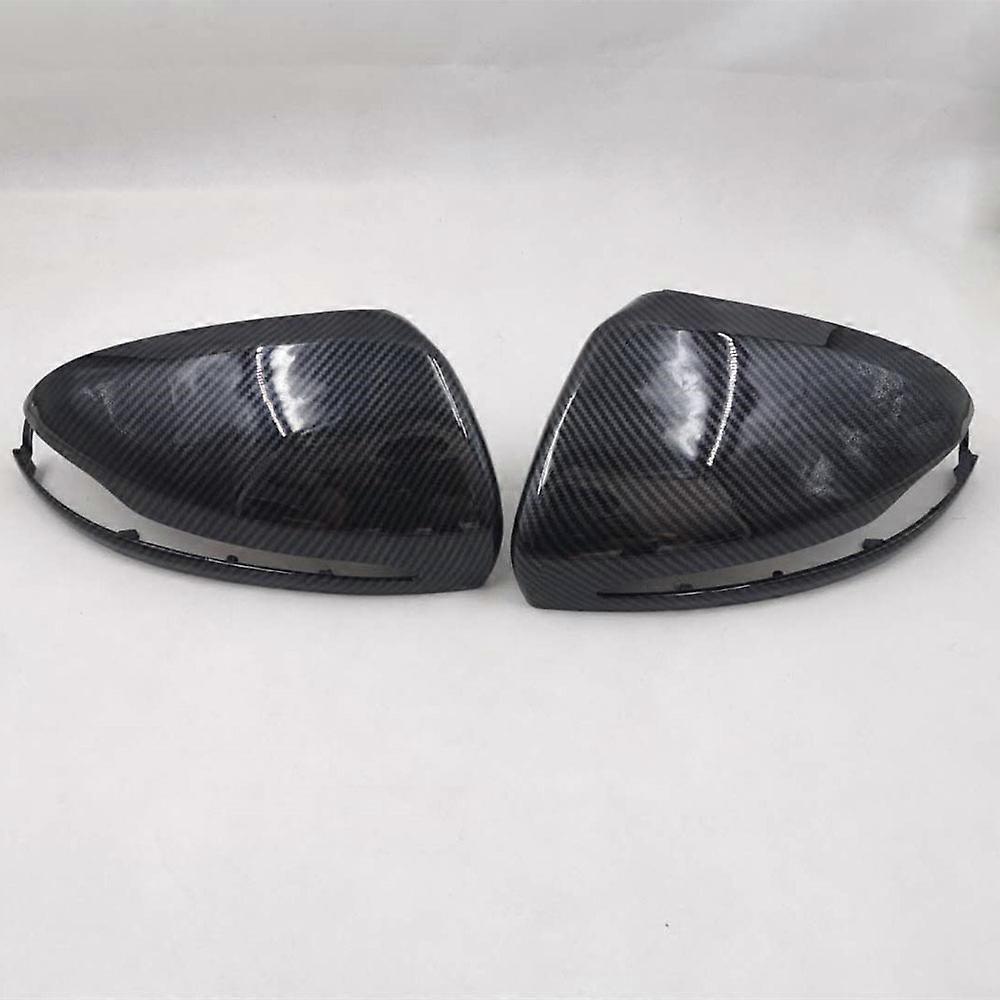 LHD Rearview Mirror Covers For Mercedes Benz C W205 E W213 GLC-Class X253 S Class W222 ABS Carbon Fiber Gloss Black