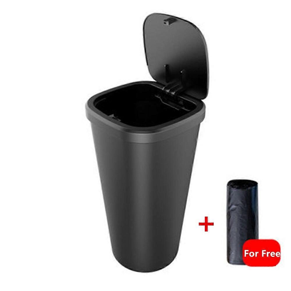Car Styling Trash Can Auto Plastic Organizer Storage Box Car Garbage Bin Ashtray Trash Bin Car Accessories With Garbage Bag - Car Trash