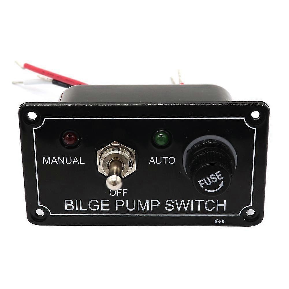 Dc 12v Car Caravan Rv Yachts Marine Bilge Pump Switch Panel With Led Indicator