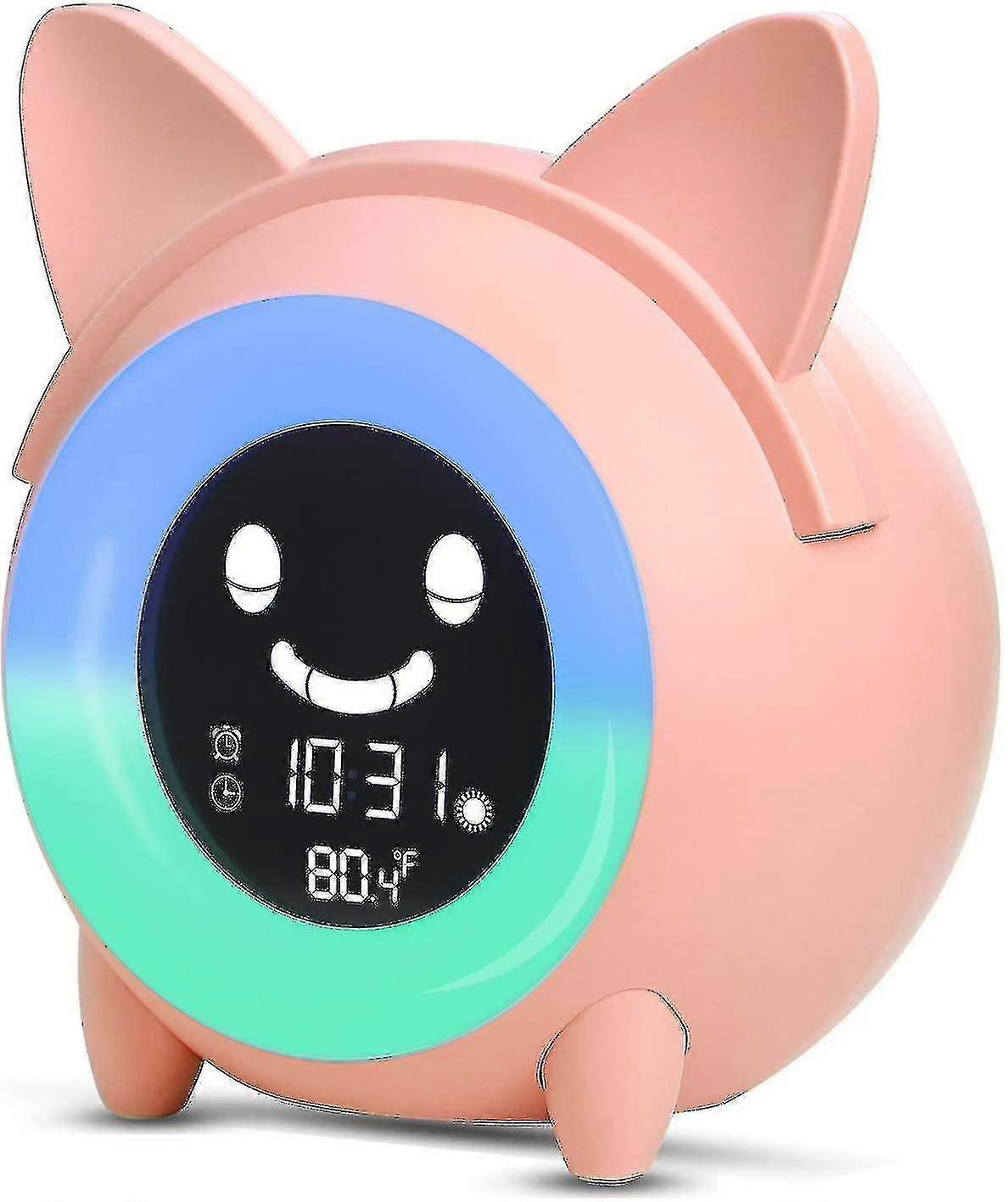 Cartoon Cat Mini Alarm Clock 2023 New Children's Sleep Wake-up Clock Creative Digital Electronic Clock With Night Light