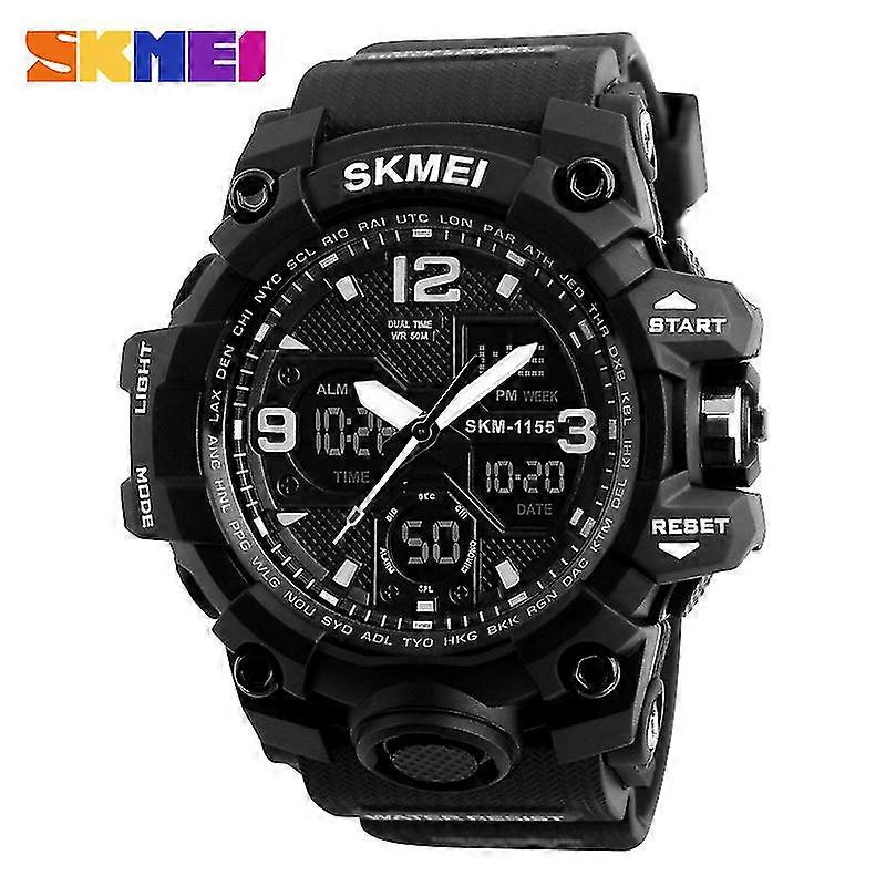 lysende elektronisk digital klokke multifunksjonell mote klokke uformell armbåndsur for gutt