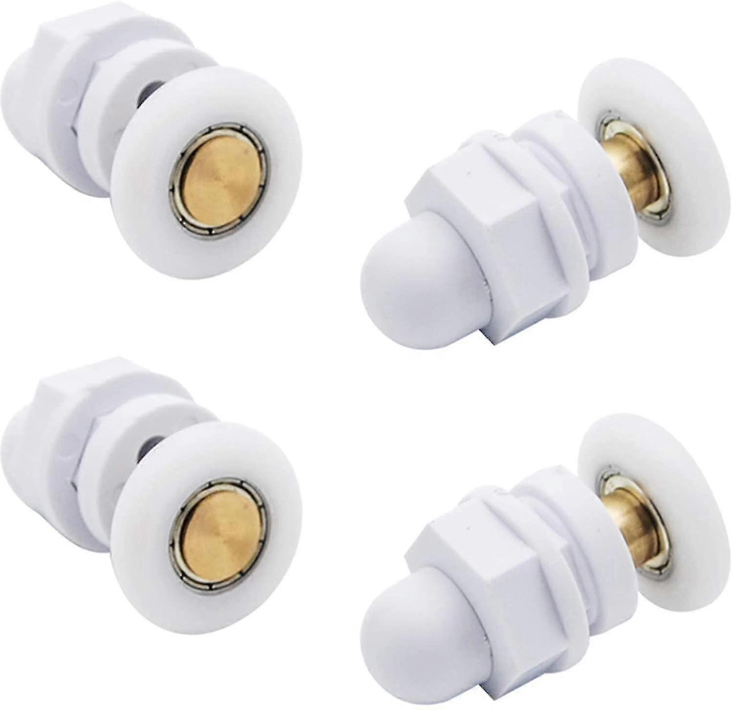 Sliding Shower Door Rollers, Durable, Waterproof And Rustproof(4 Pcs, White)