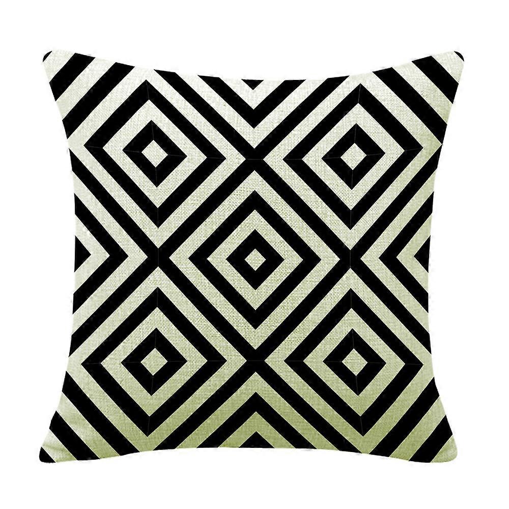 幾何学的なプリントコットンリネン枕カバークッションカバーソファ家の装飾デザイン886jpjcjh