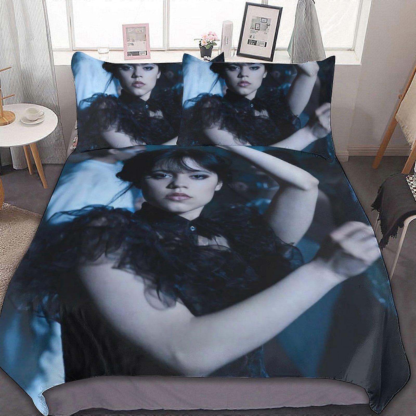 d485 ריקוד יום רביעי 3 חלקים ערכות מצעים ערכות שמיכה רכות תפאורה מתנות לחדר שינה עם כיסוי שמיכה 1 2 ציפיות FV485