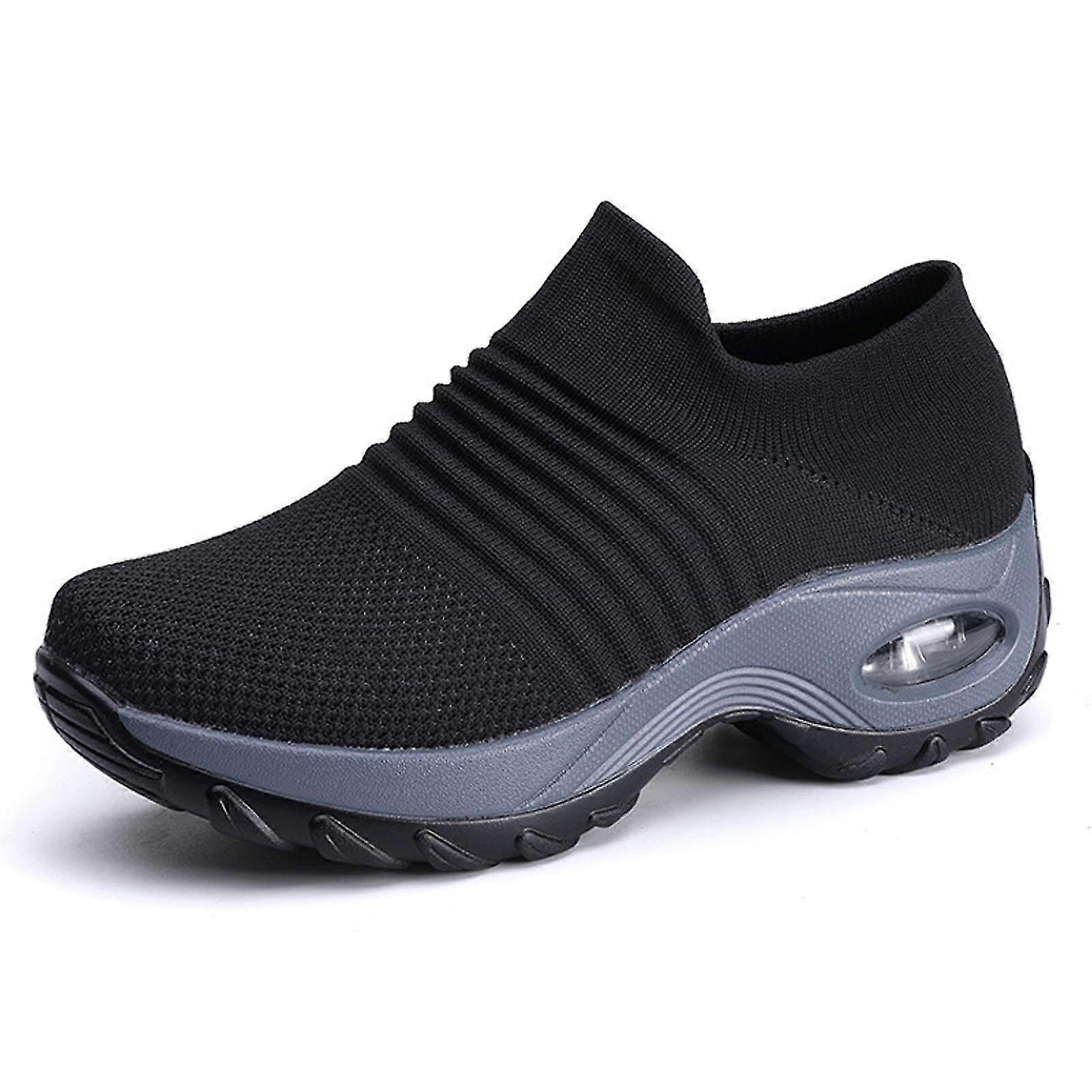 المرأة تنفس زلة على المدربين تشغيل أحذية رياضية أحذية رياضية