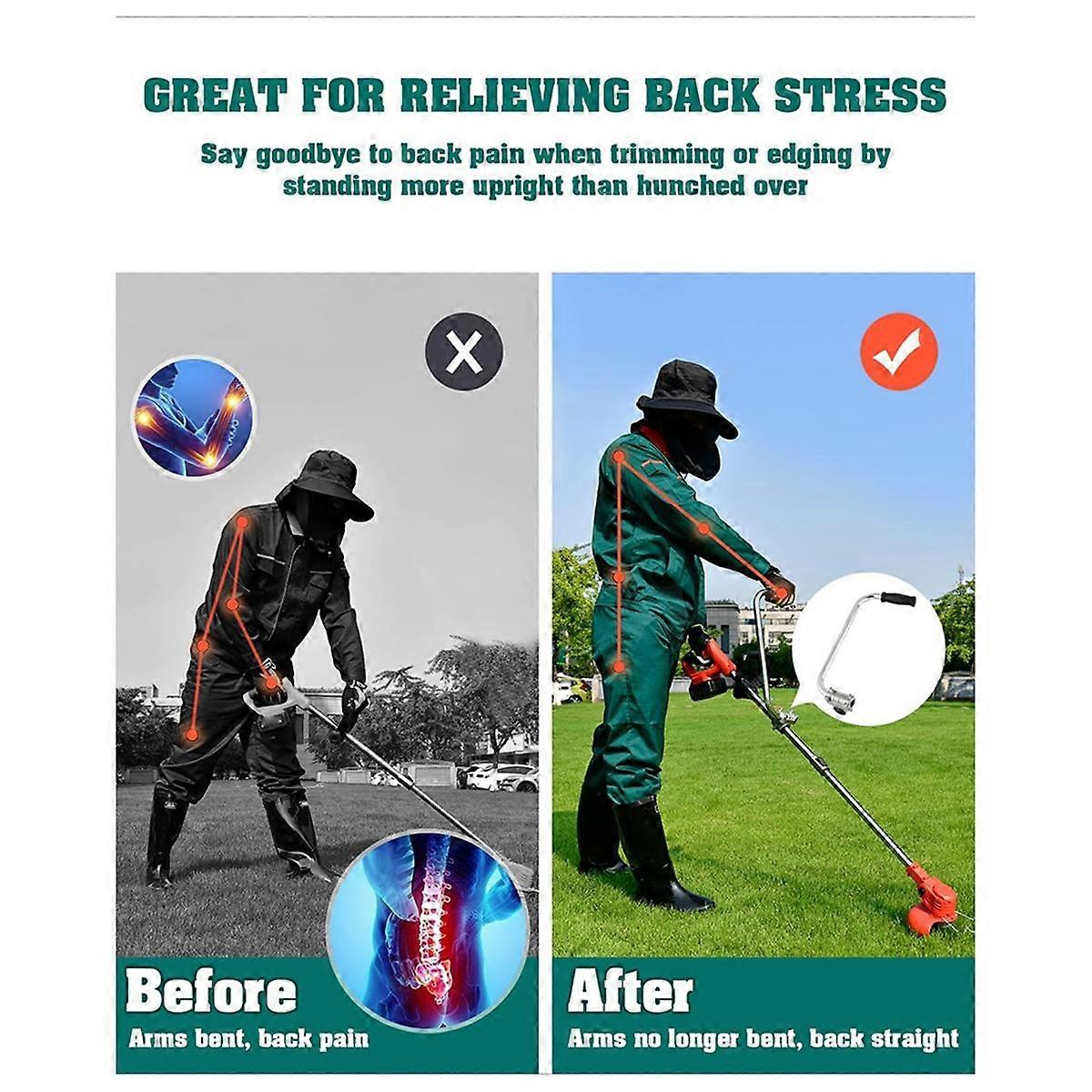 String Trimmers Handle,Lawn Trimmer Handle Grip Ergonomic Trimmer Grip Weed Eater Handle Trimmer Ha