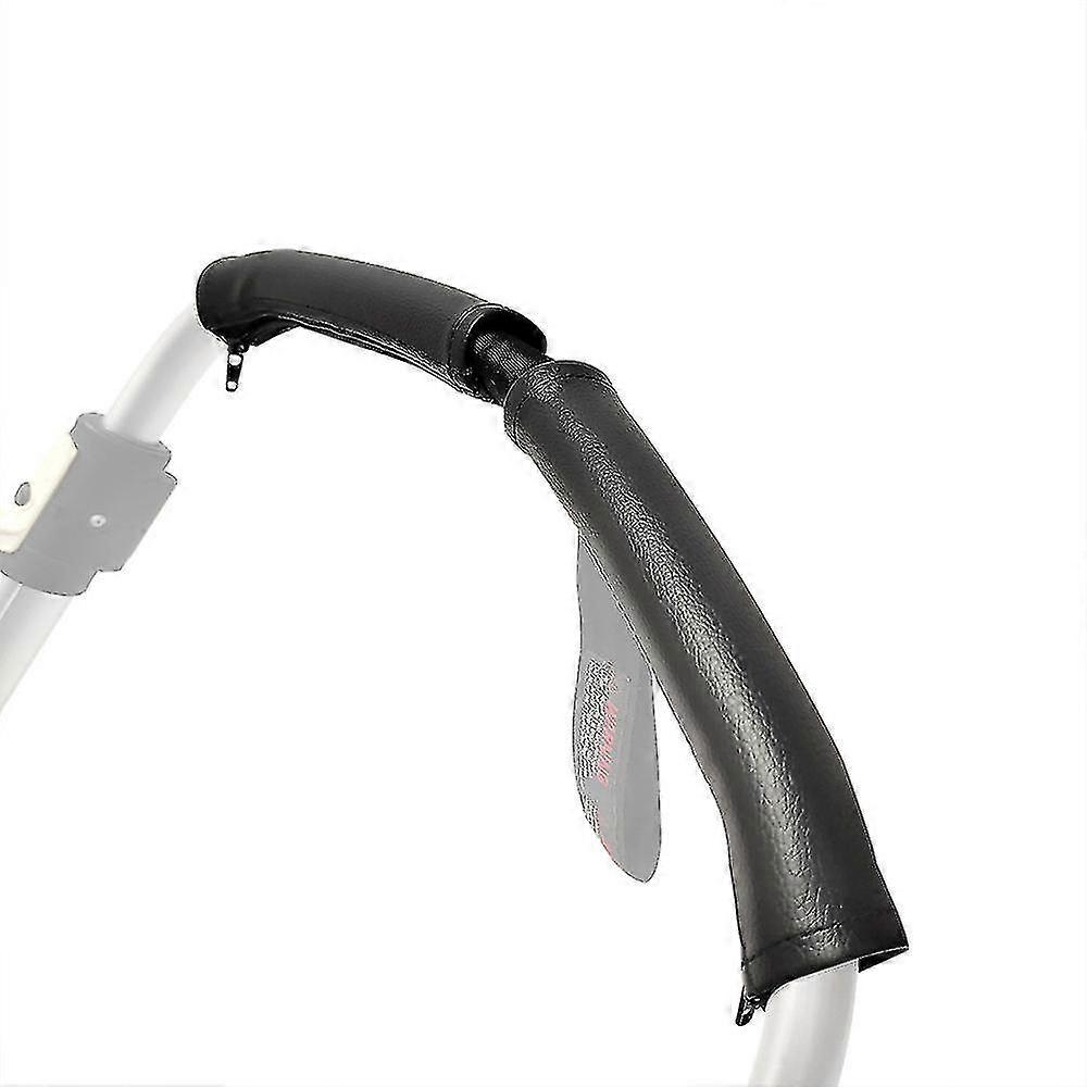 Stroller Handle Cover Fit For Bugaboo Bee3 Bee5 Bee+ Stroller Accessories Pu Leather Armrest Protective Case Black