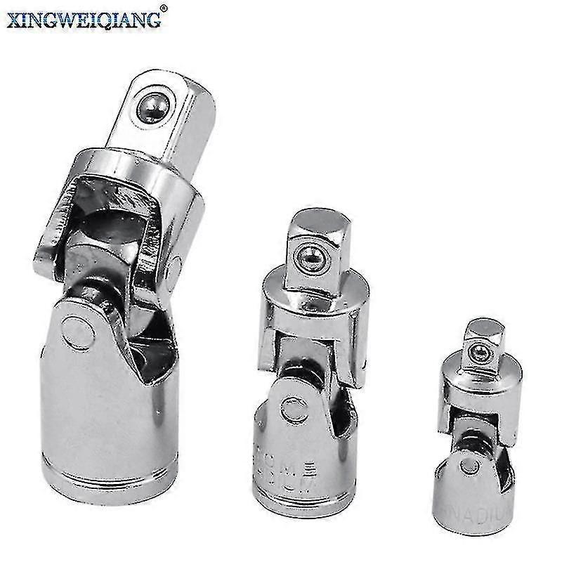 Adapter 1/4 3/8 1/2 Three Specifications Socket Joint - Steering Socket Wrench Joint 3/8 Silver Socket Adapter Universal Joint