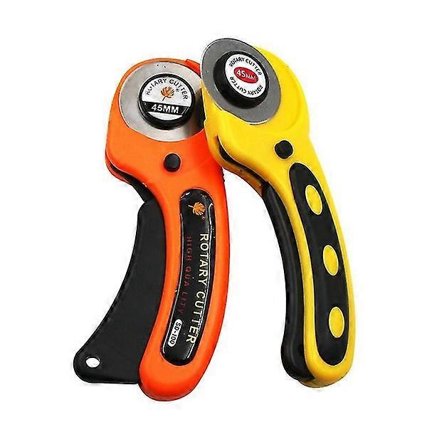 45mm Rotary Cutter with Replaceable Blades for Fabric Sewing - Ergonomic, Sharp, Safety Features, Ideal for Crafting