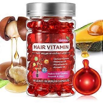 Hair Vitamins Oil Capsules, Hair Oil Capsules, Conditioner Hair Treatment Serum for Frizzy & Dry Damaged Hair, Hair Vitamins, Avocado Oil for Hair, Sm