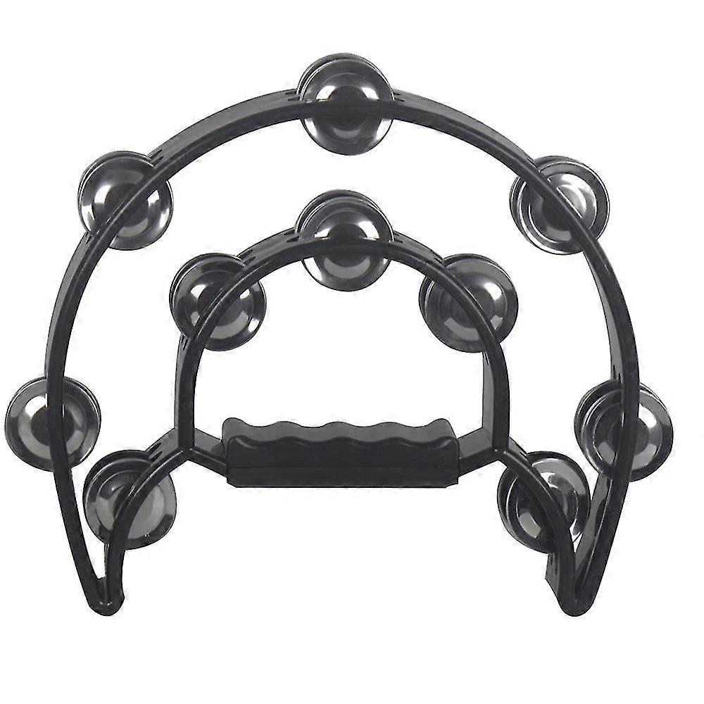 Percussion Instrument Plastic Double-layer Flower Drum Ring Karaoke Hand Bell Orff Double Row Flower Bell Drum Ring Musical