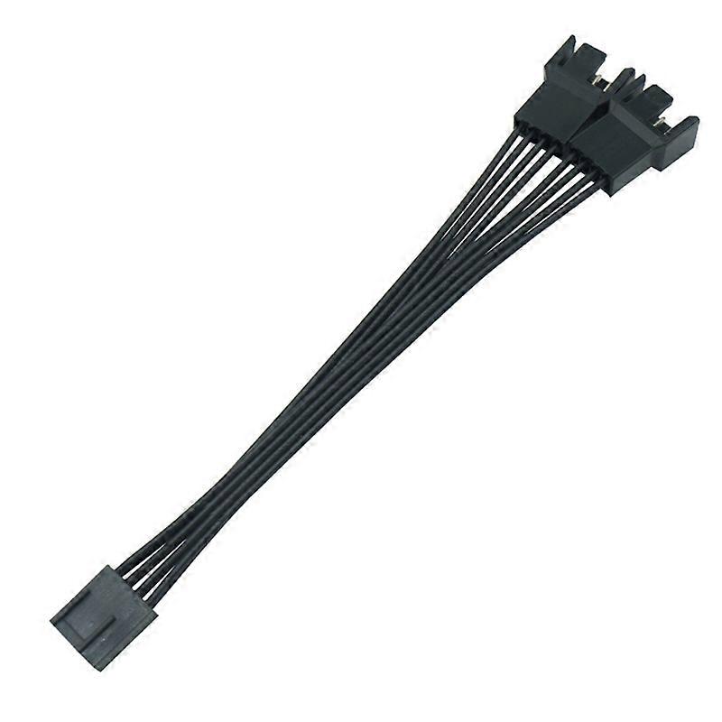 13.5cm PWM Fan Splitter Cable Professional Tinned Copper Wide Compatibility 1 to 2 4 Pin PWM Fan Extension Cable for Desktop