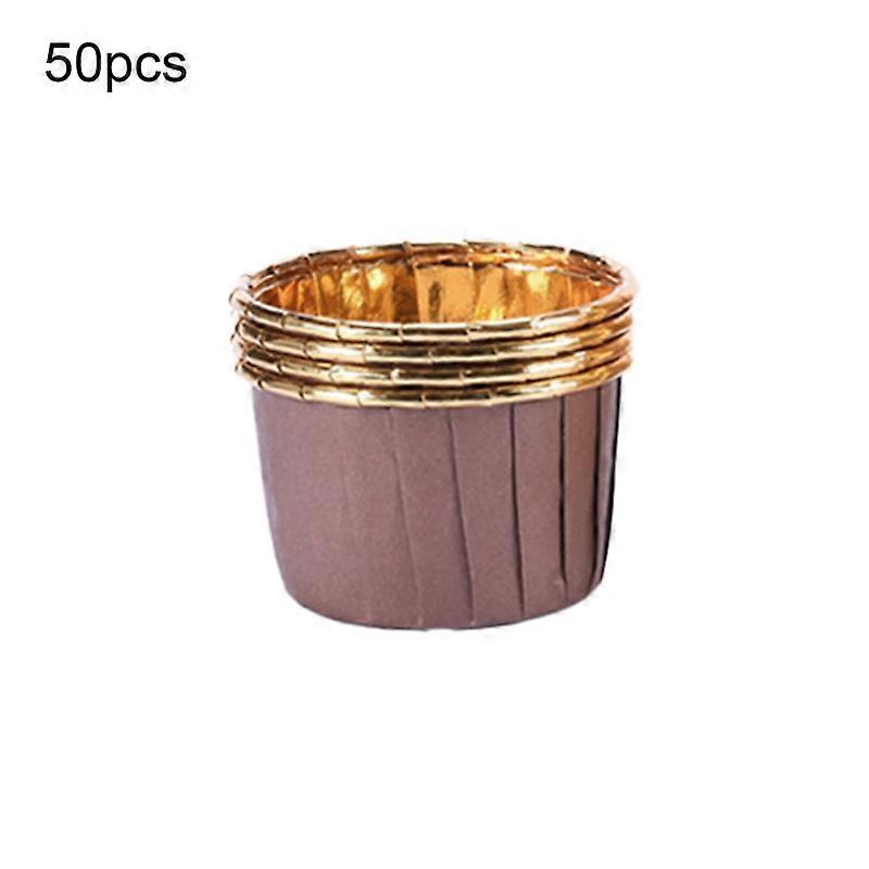 50Pcs Non-stick Oil Proof Muffin Cup Paper Wrapping Edge Cupcake Liner Party Supplies KAESI