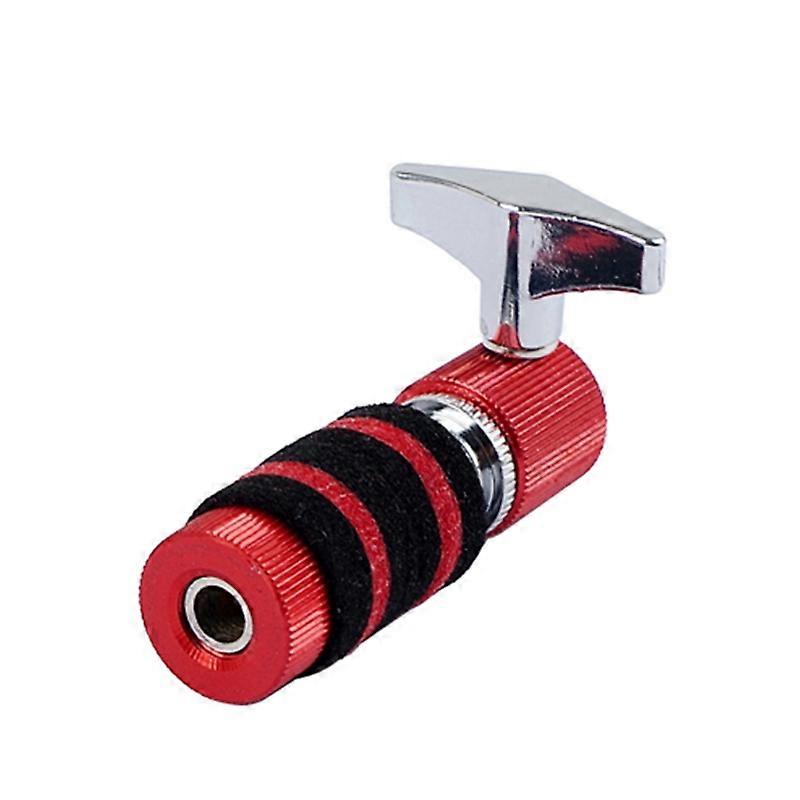 1 مجموعة سبيكة قياسية طبل الجاز الأحمر مرحبا قبعة الصنج القابض موقف آخر لملحقات استبدال قطع غيار أدوات الإيقاع مع ثقب 10.5 مم