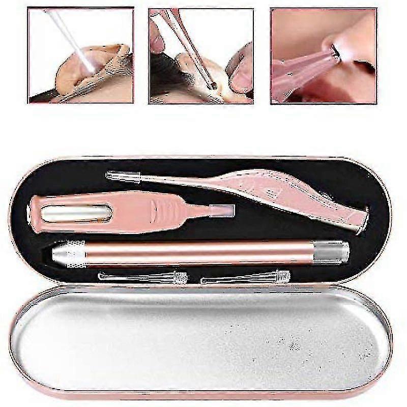 3 Pcs Set Led Light Ear Pick Ear Wax Remove Earpick Nose Clean Clip