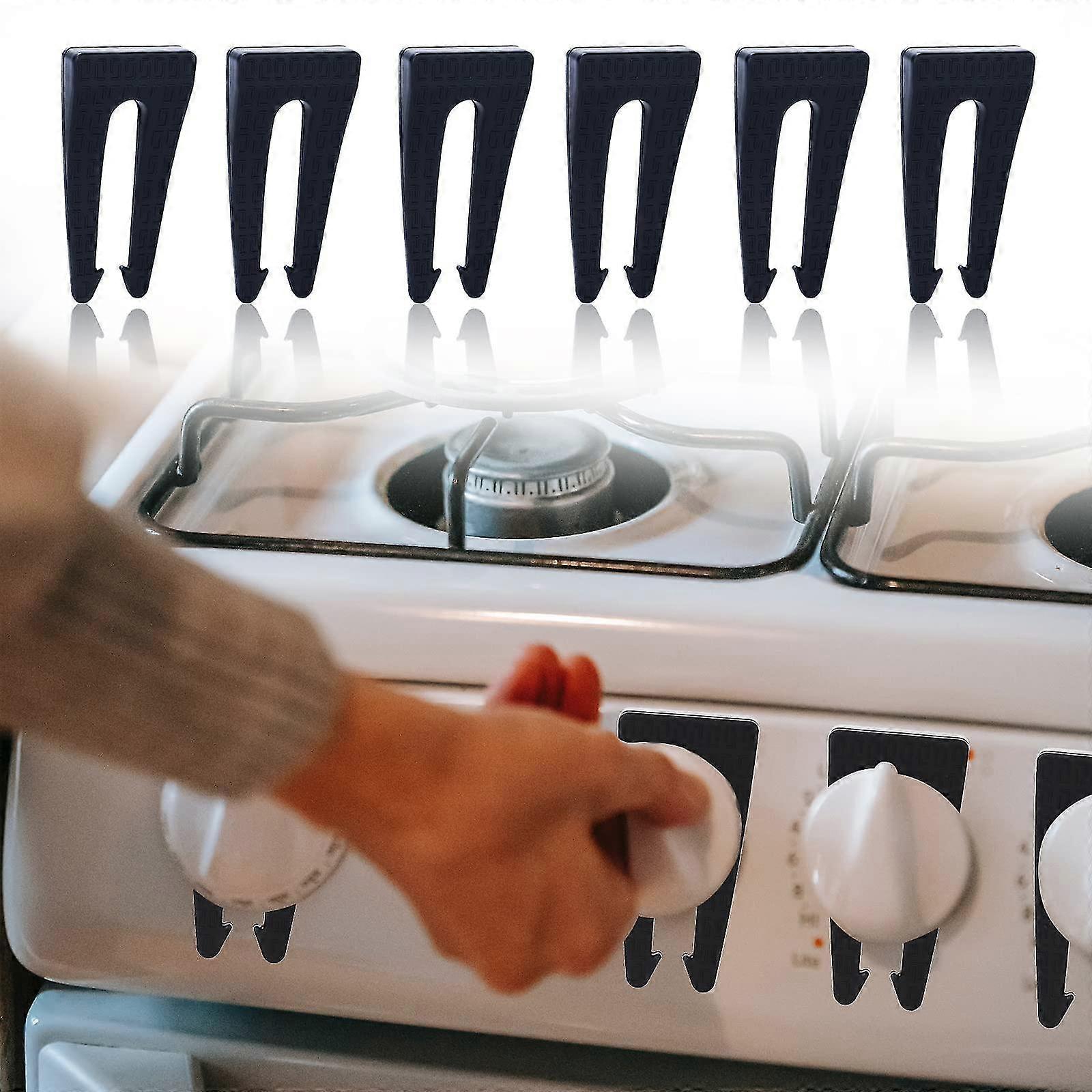 Stove Knob Covers, 6pcs Safe Gas Button Protection Lock Potable Practical Kitchen Gas Stove Child Safety Knob