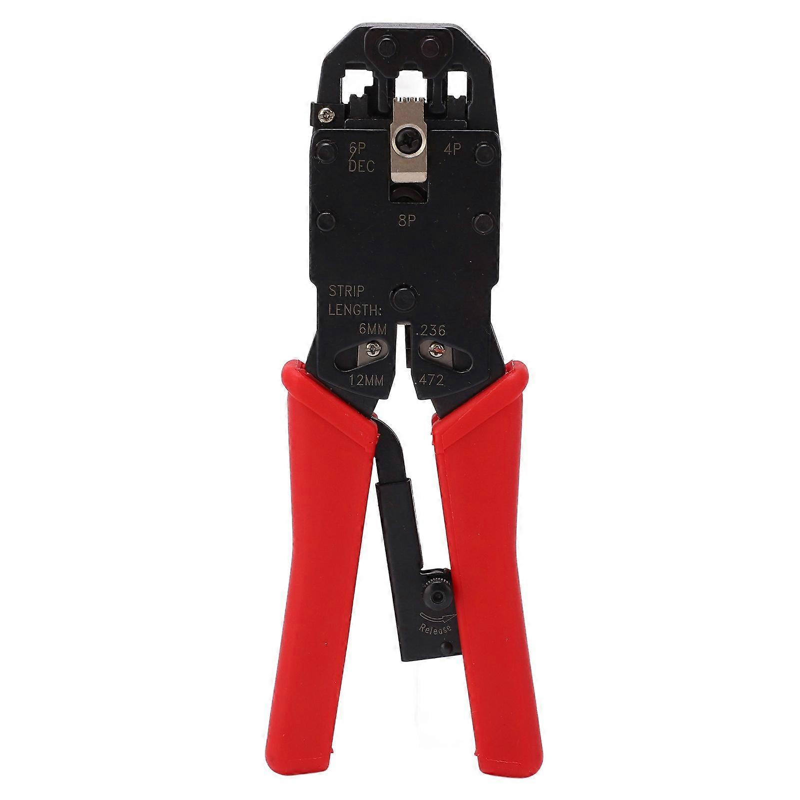 Network Crimping Tool Multi Usage High Efficiency Ratchet Crimper Stripper Pliers Network Crimp Tool HT 2008R