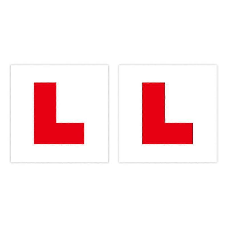 2 Pack Of Fully Magnetic L Plates For New Drivers,learner Plates With Stronger Magnetism And Bigger Thickness