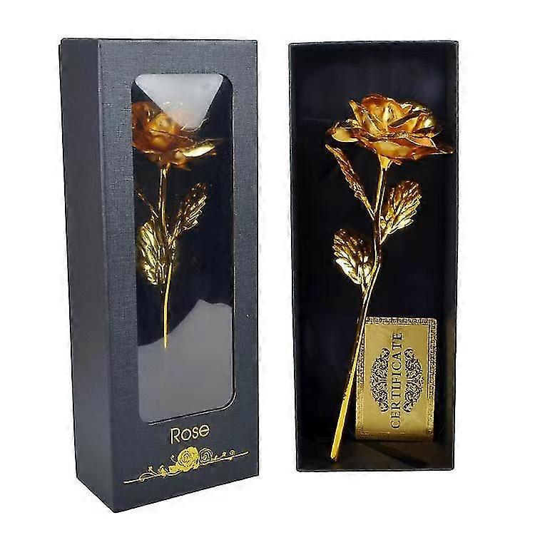 Gift Box Gold Plated Eternity Rose