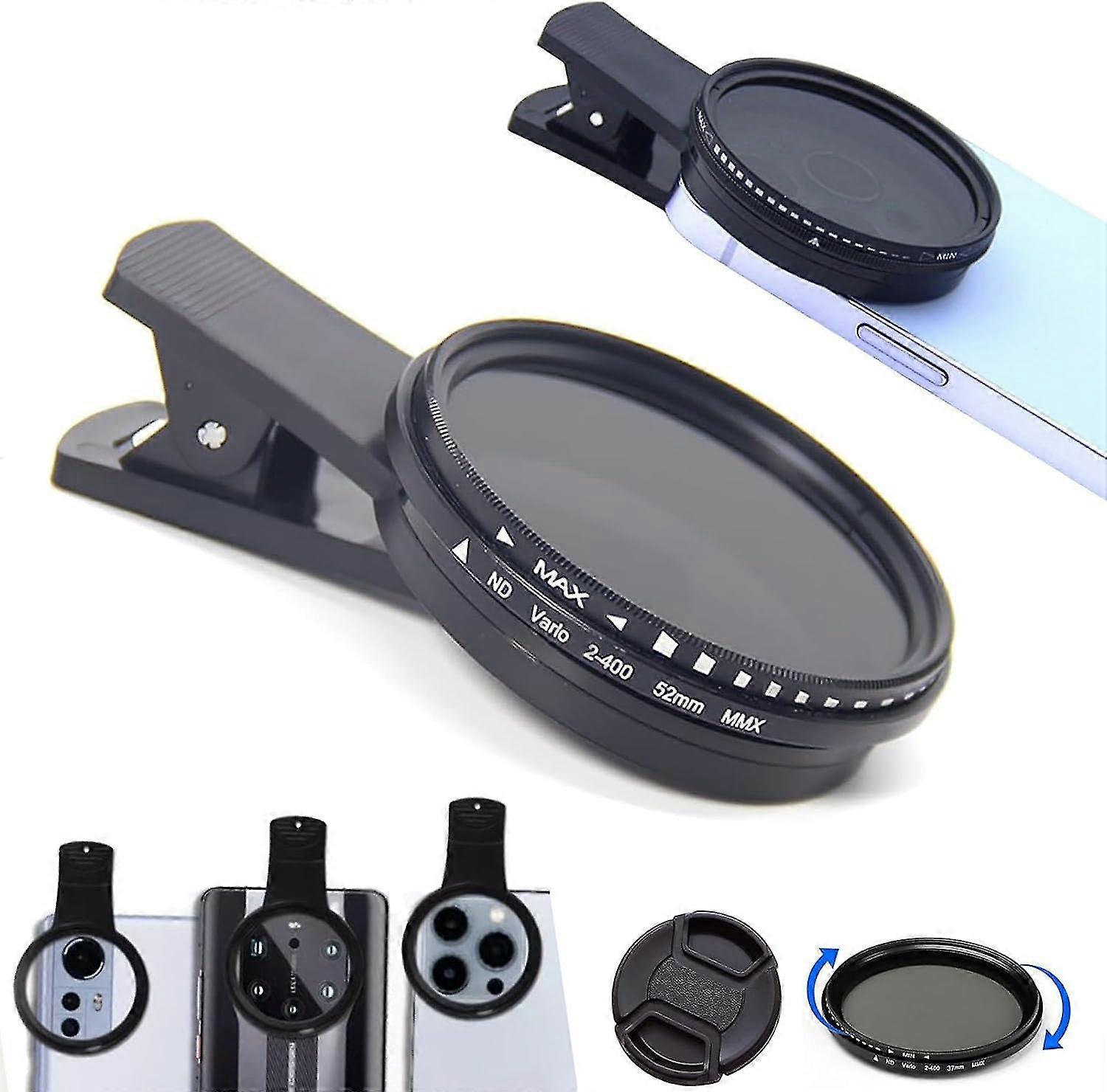 Solar Eclipse Camera Lens Filter, Solar Filter for Smartphone, Universal Solar Eclipse Phone Camera Filter with Clip, Imaging Enhancing Filter