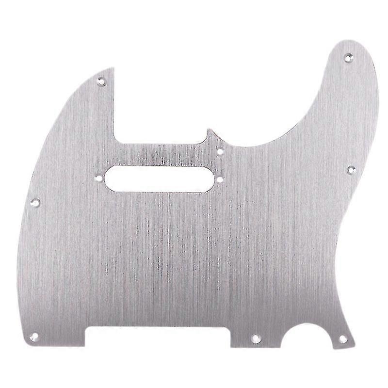 Silver 8 Hole Tele Guitar Pickguard Metal Pick Guard for Standard Pickguard Replacement