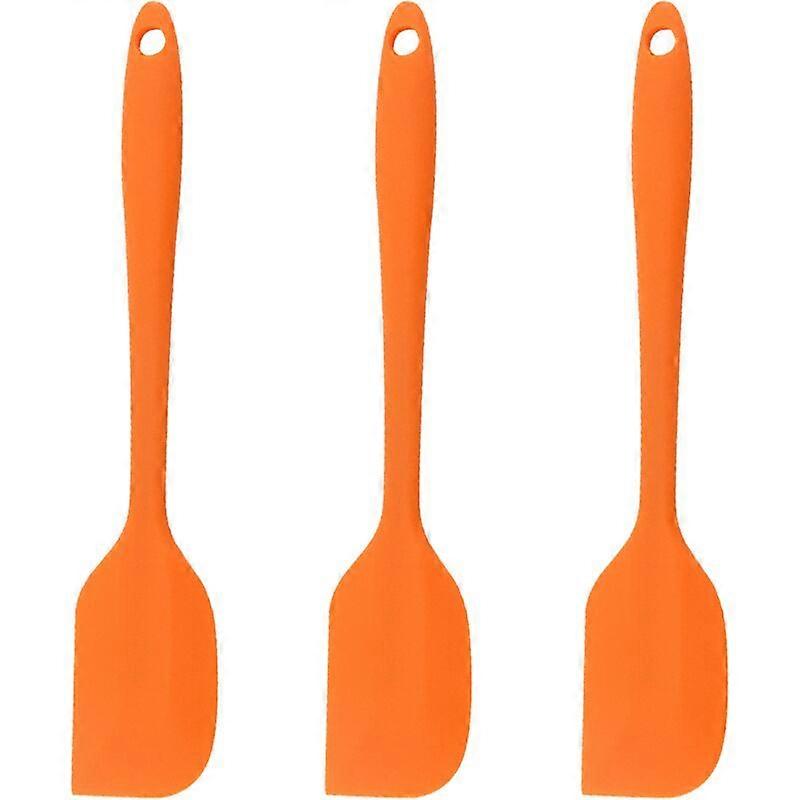 Silikonspatel, Kochen Backen Küchenhelfer 3er Set Orange