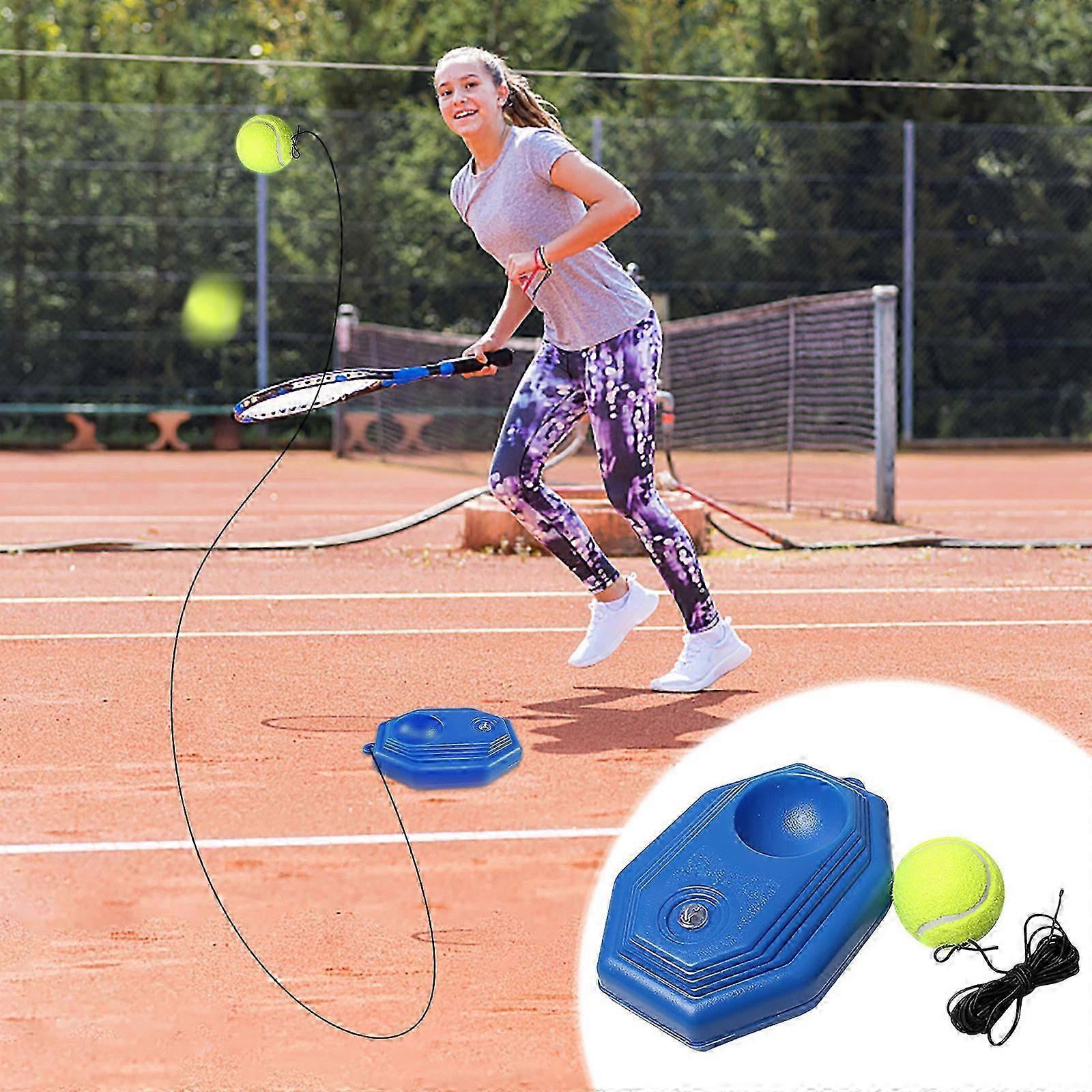 Single Rope Tennis Trainer With Ball And Rope Novice Self-study High Elastic Tennis Base Device High Elasticity Trainer