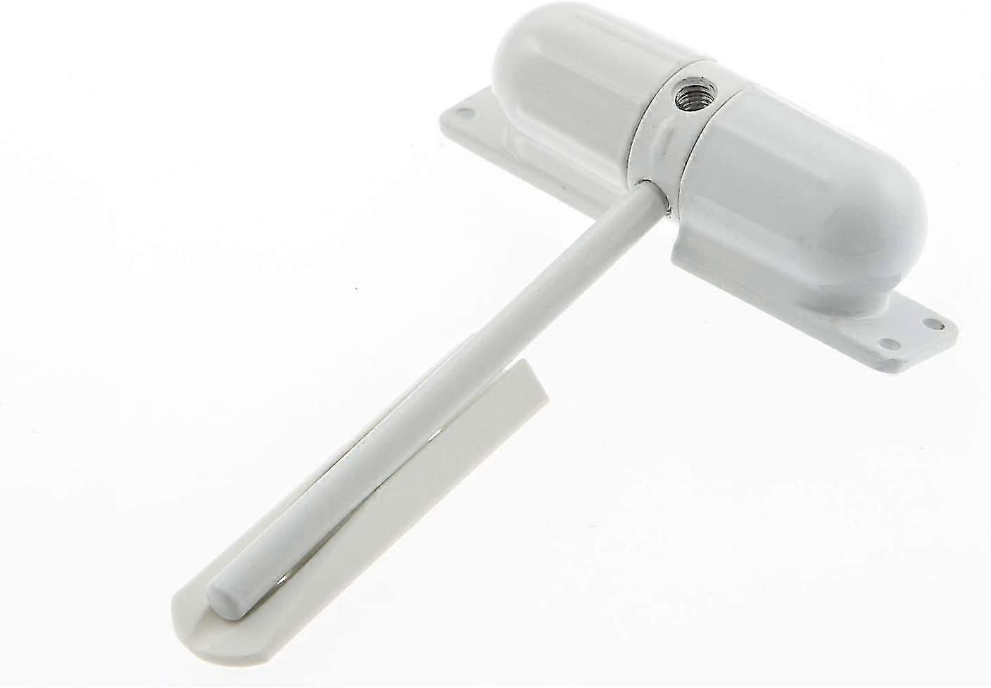 White, Surface Mounted,   Loaded Door Closer With 1/2 Hour Fire Rating,Satin Chrome