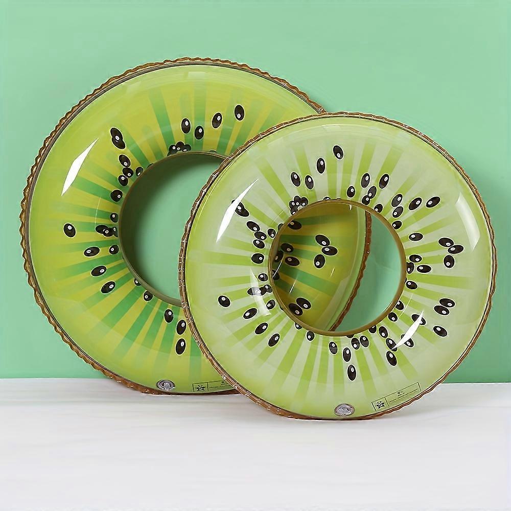 1pc Fruit Pool Float Watermelon Kiwi Orange Lemon Swim Ring 27.5 "- Inflatable Tube Float Toy (PVC Thickened)