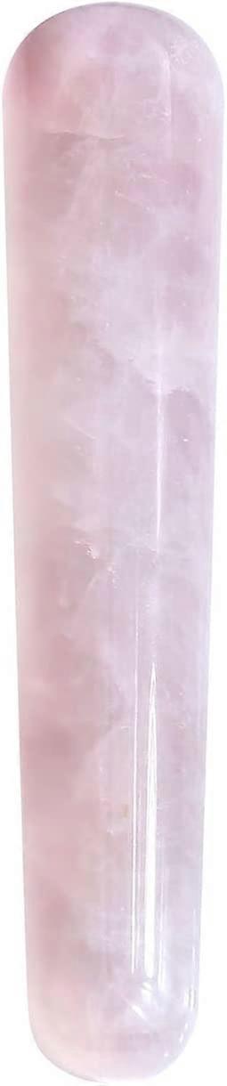 JSDDE Kristall-Massagestab für Akupunkturtherapie Stick Point Tretament Gua Sha Scraping Tool (Rosenquarz)