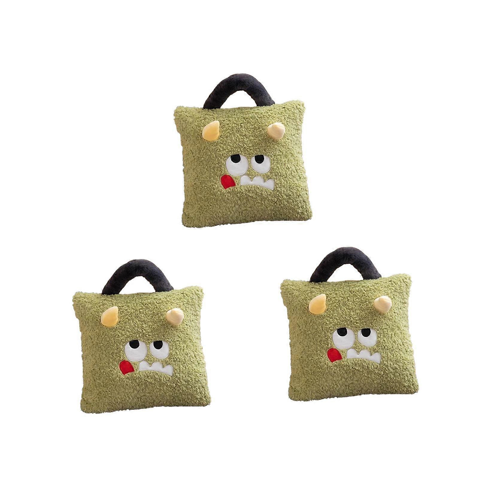 3個のクリスマスぬいぐるみスロー枕ホリデーパーティークリエイティブソフトぬいぐるみ枕モンスター