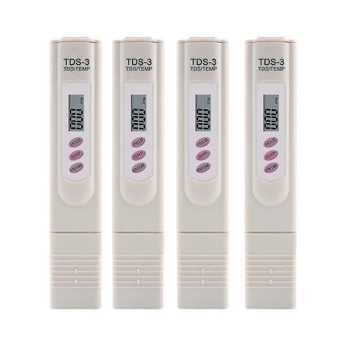 4 Pcs Tds Meter Water Quality Tester Filter Pen Testing Water Quality For Drinking Water /swimming Xxf