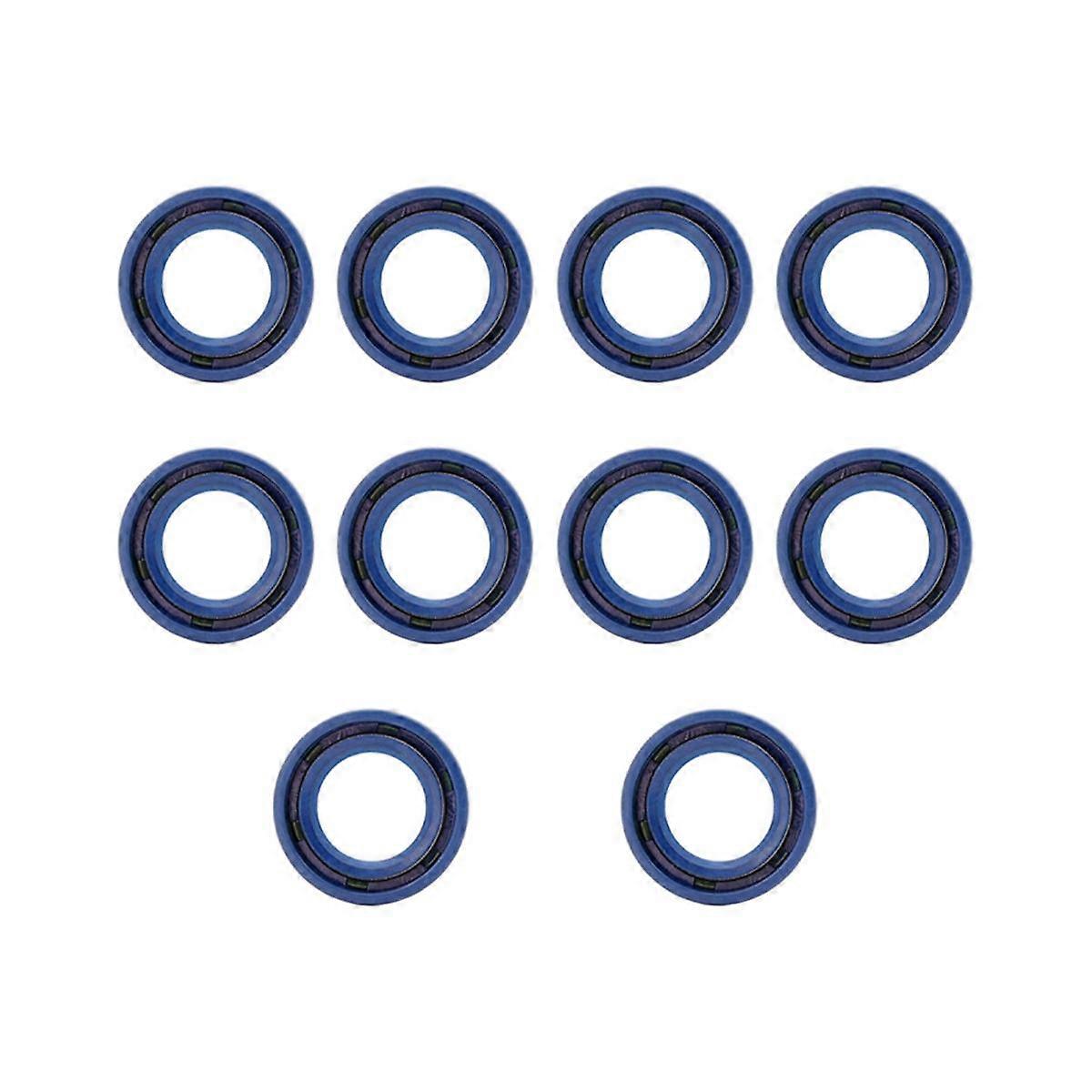 10-Piece Chainsaw Blue Oil Seal Chain Saw Set is Suitable for MS170 180 Parts Tool Oil Seal Ring