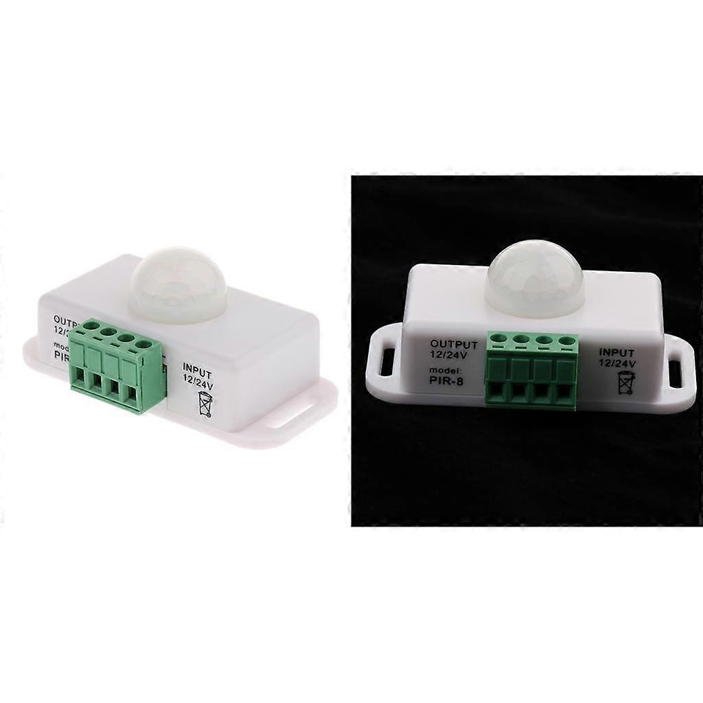 2pcs DC 12V 24V PIR Détecteur de mouvement interrupteur pour lampes LED, bandes lumineuses LED