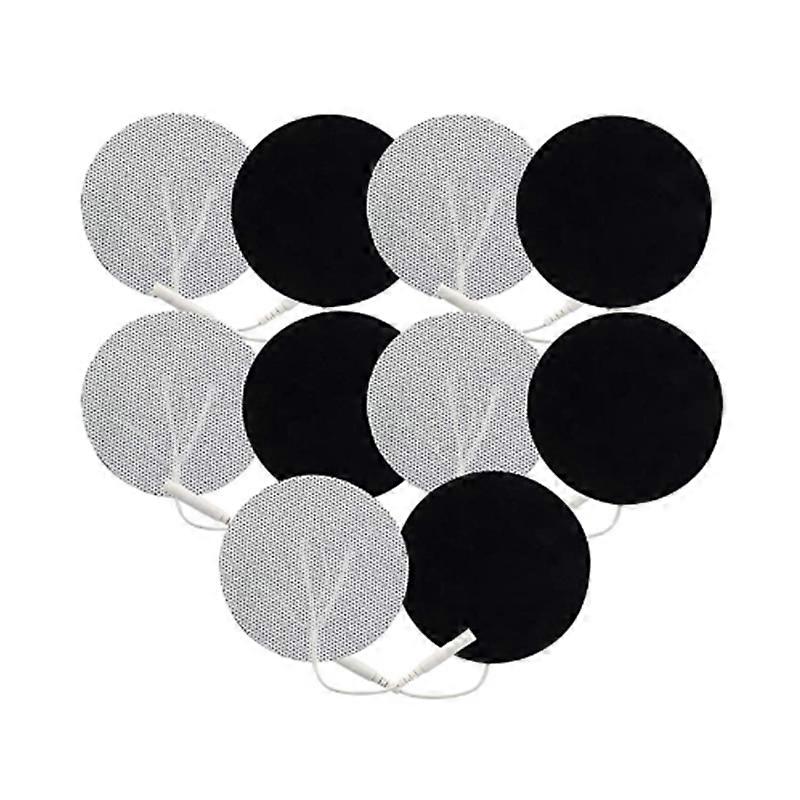 10 Pcs Electrode Pad 4cm Circular Non-Woven Acupoint Massage Special Insert for Physiotherapy Electrode Patch