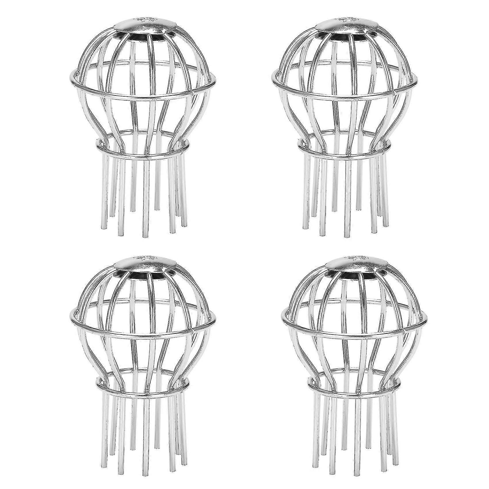 4 Pcs 2 Inches Gutter Downspout Leaf Filter Stainless Steel Gutter Screen Covers For Stopping Block
