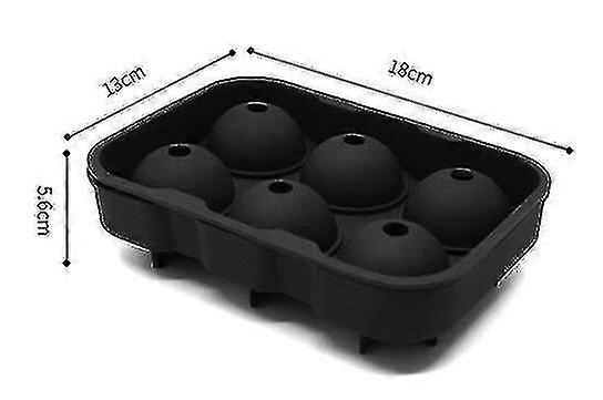 large Sphere Ice Mold Tray   Whiskey Ice Sphere Maker   Makes (18*13*5.6cm,black)