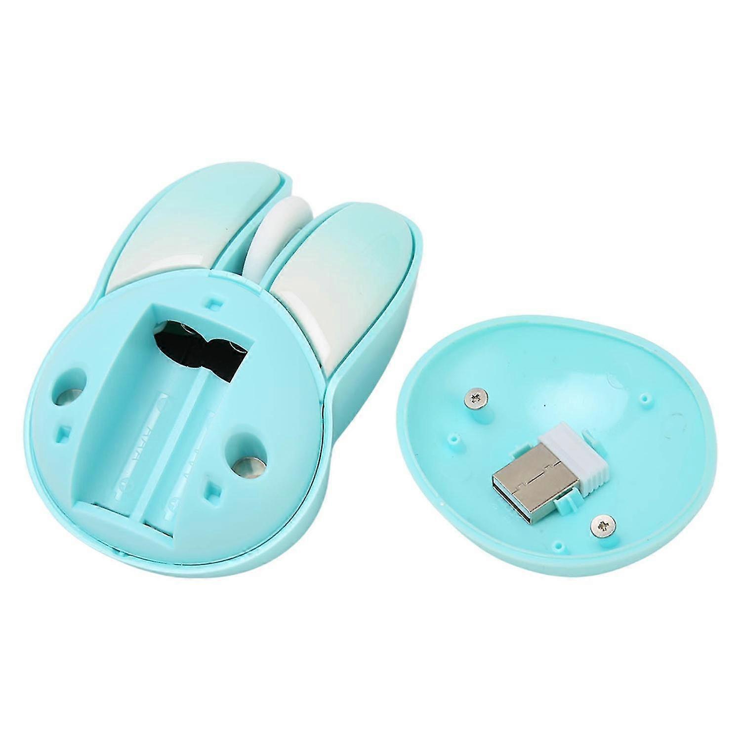 Cute Rabbit Wireless Mouse 2.4G Adjustable DPI Sensitivity 33ft Effective Range Battery Powered Sile