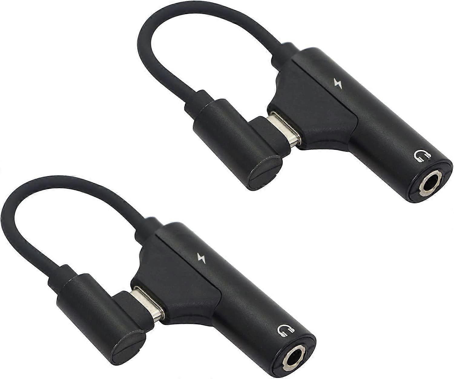 USB Headphone Adapter 2 in 1 USB C to 3.5mm, Type C to AUX Audio Splitter Connector Not Compatible Samsung Series 2 Pack