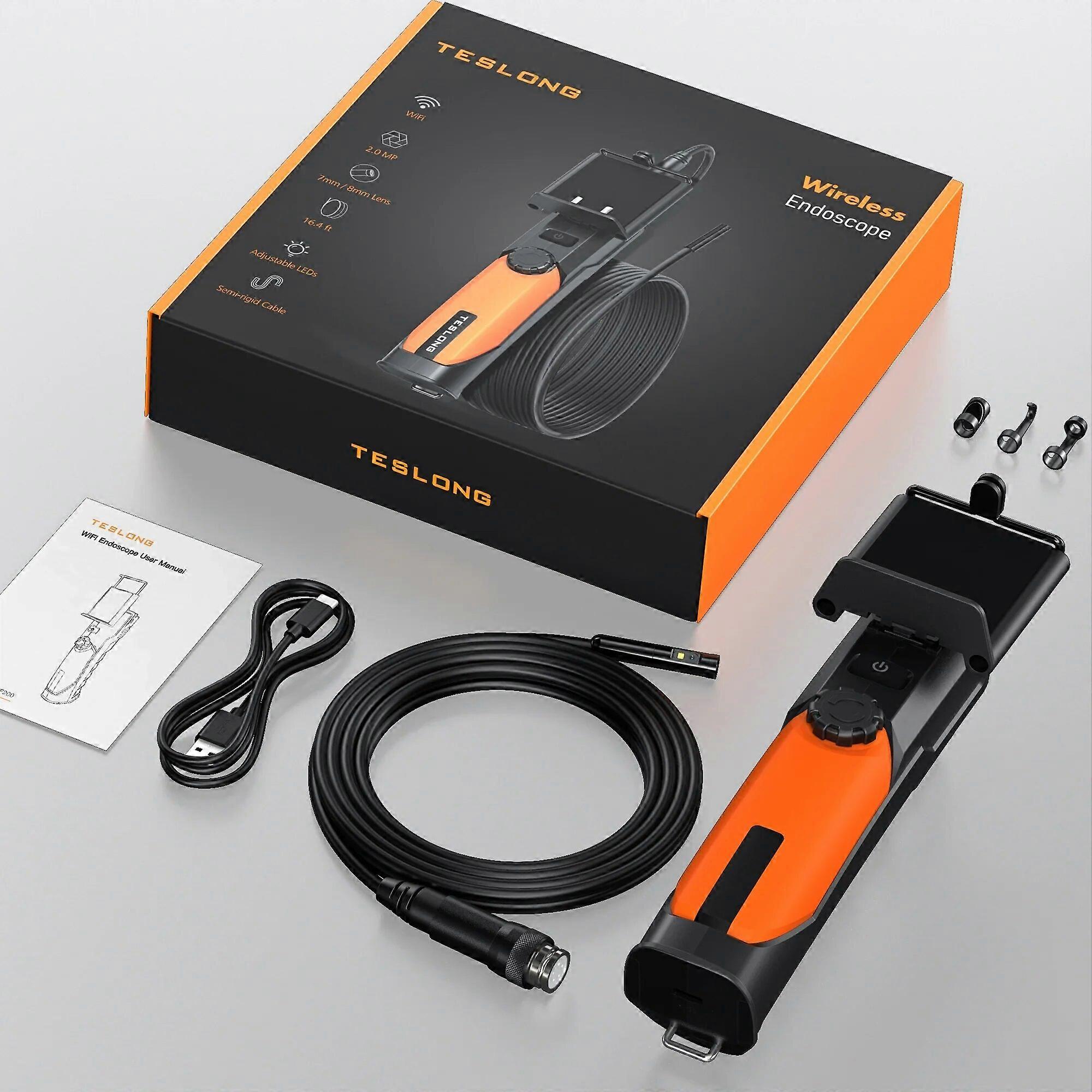 Teslong WF200 WIRELESS INSPECTION CAMERA IPHONE & ANDROID COMPATIBILITY THAT CAN LOOK AROUND CORNERS