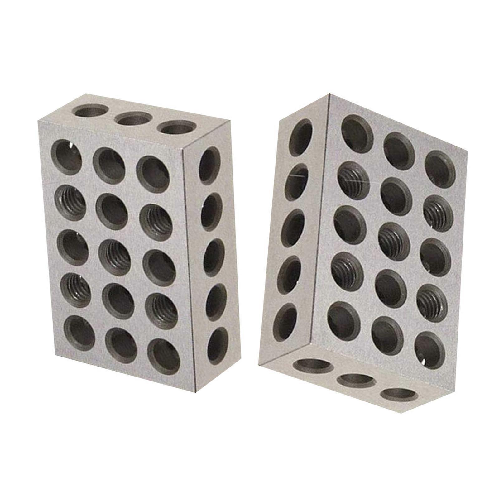 2 stks parallelle blokgaten Cross Drilling Design 40cr gelegeerd staal gehard staal Ultra Engineers Blocks voor hardware