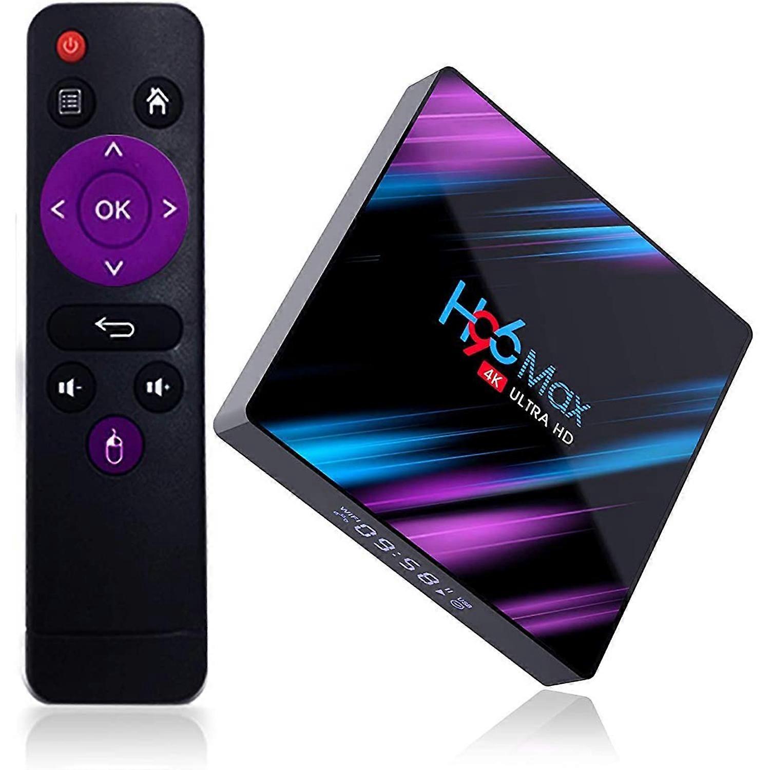 Android TV Box 4K HD Youtube Google Play WiFi Bluetooth Media Player Smart TV Box