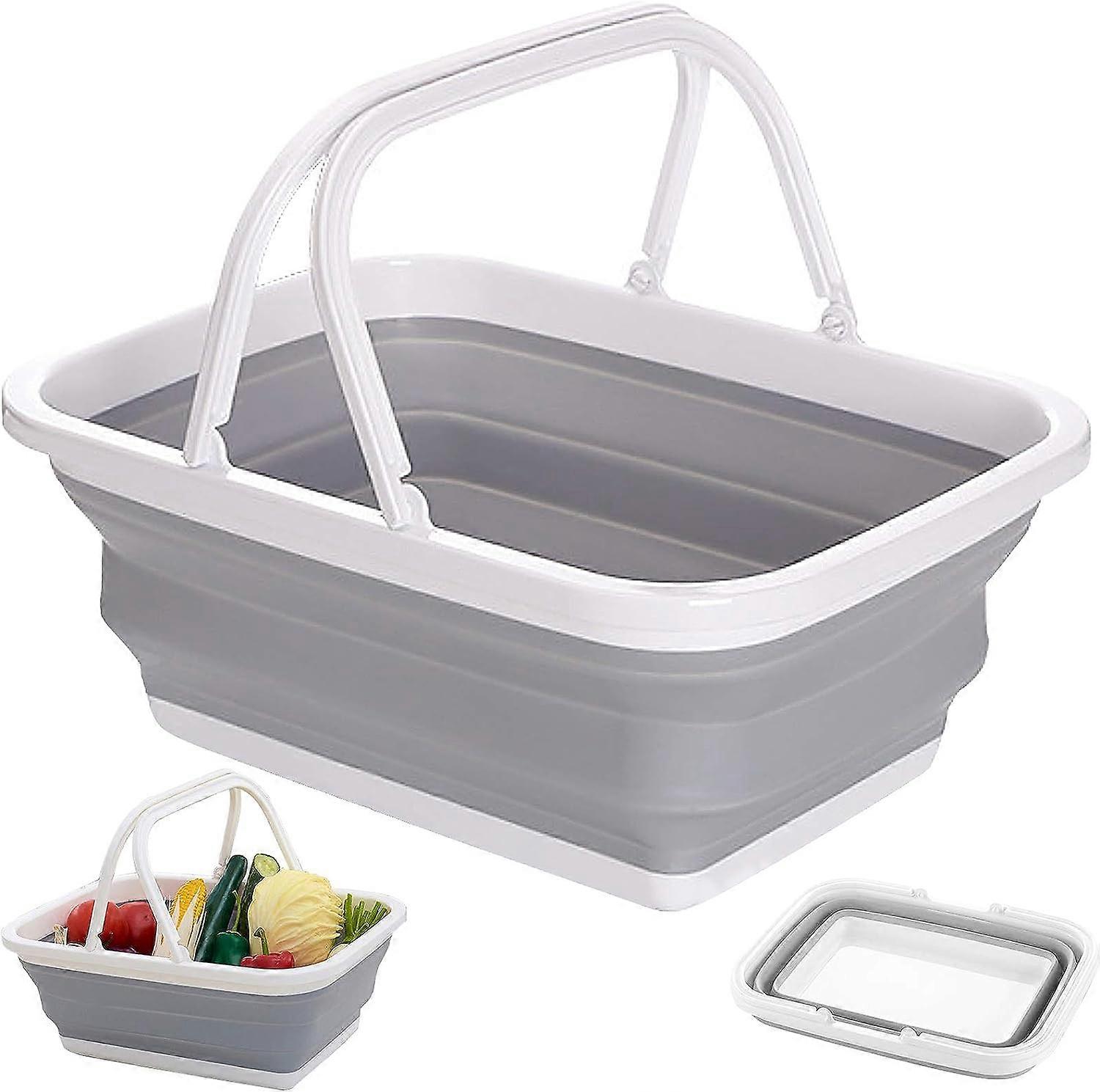 Collapsible Laundry Basket - Rectangular Multi-Function Shopping Box