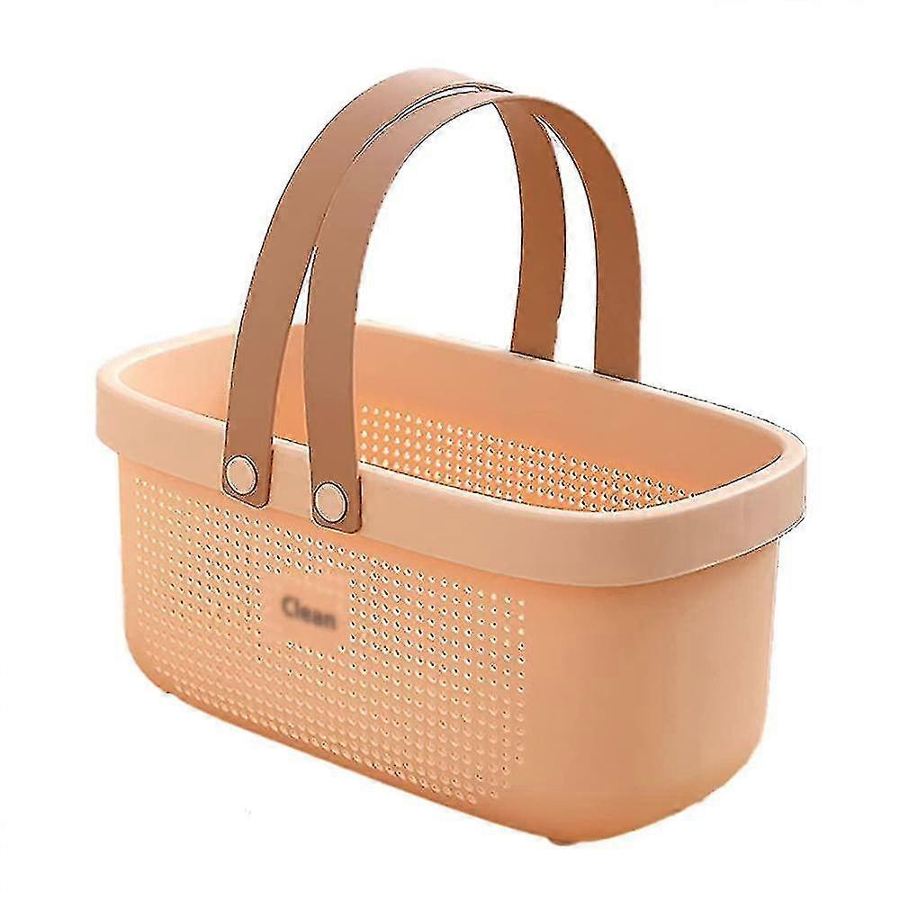 Portable Shower Caddy Tote Plastic Storage Basket With Handle Bath Organizer FIG